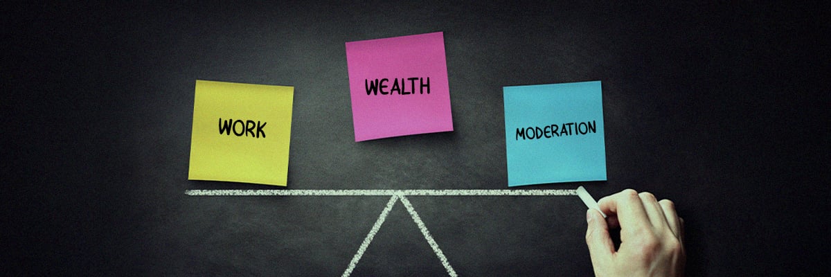 Work, Wealth, and Moderation Work, Wealth, and Moderation